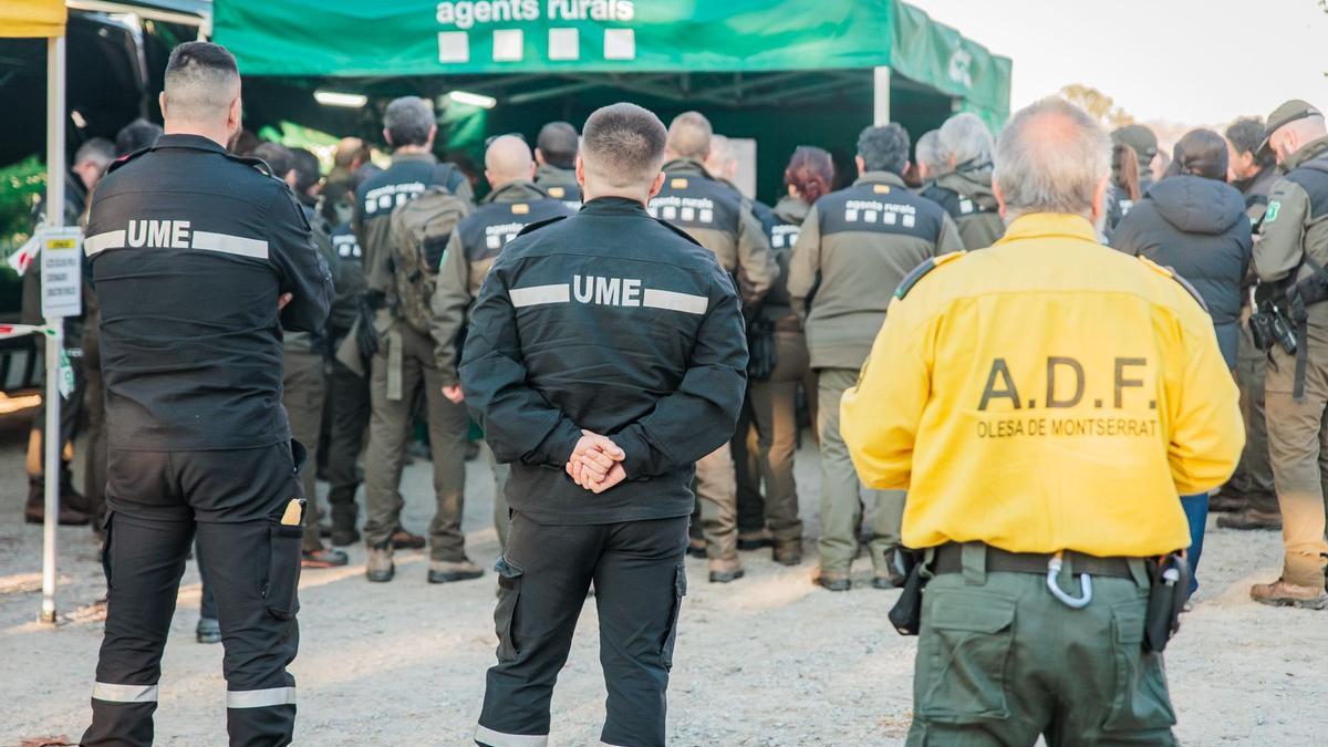 Imagen de las medidas de seguridad tomadas por la Generalitat con la colaboración de la UME