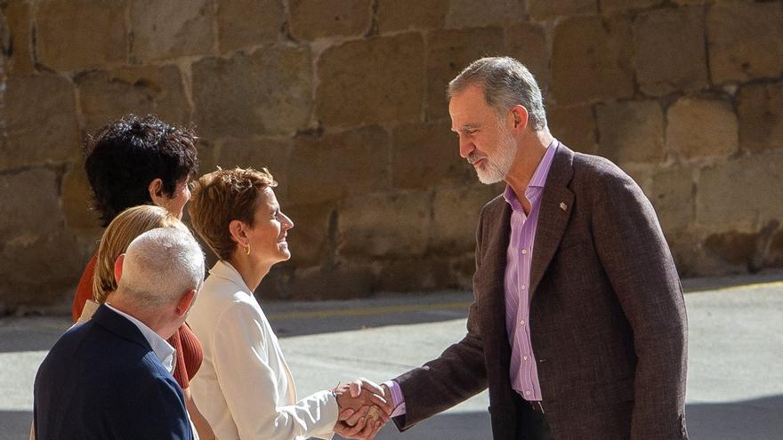 La Princesa Leonor y los Reyes cierran su aclamada visita a Navarra en Olite y Tudela