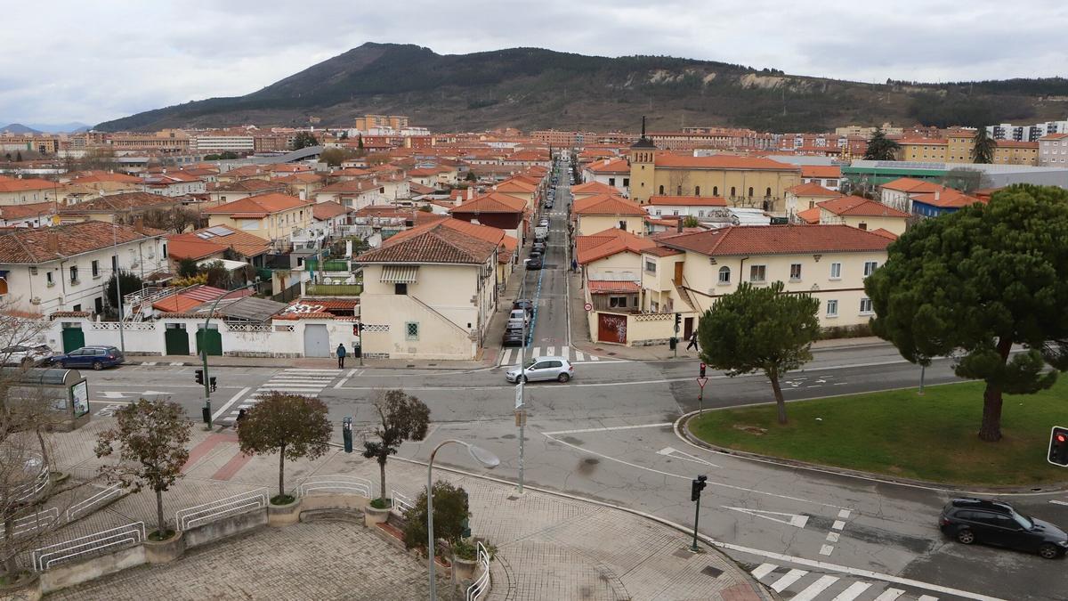 Vista aérea de la Txantrea.
