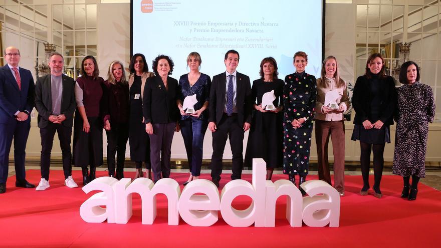 AMEDNA reconoce el papel empresarial de Yolanda Torres, Maite Pérez y Lucía Vanrell en la economía navarra