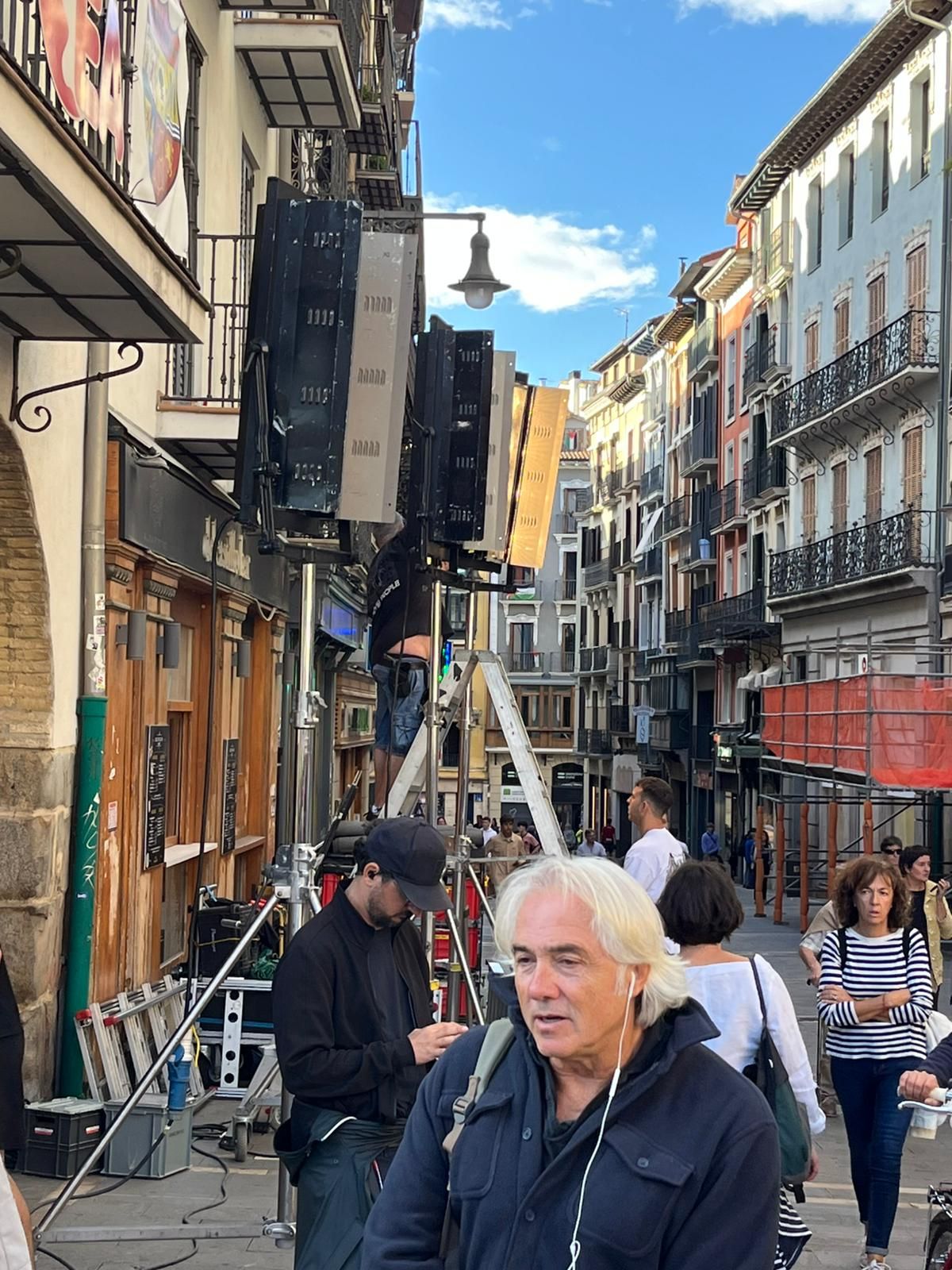 Rodaje de 'Buen camino' en Pamplona