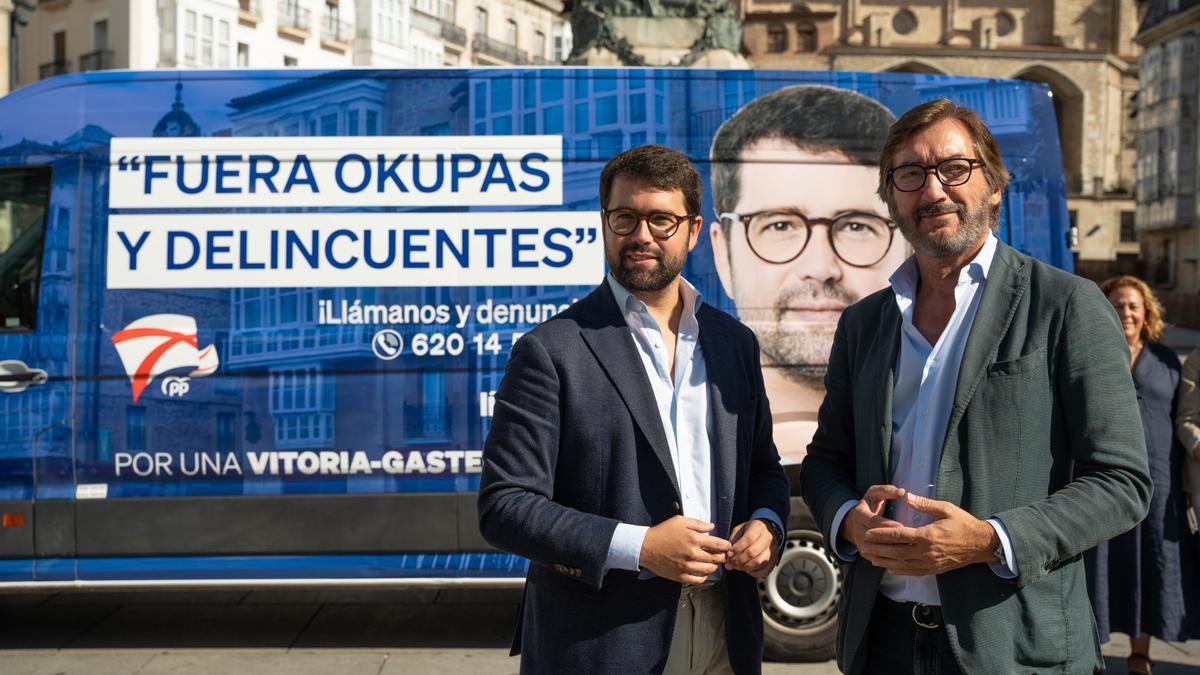 El PP inicia una campaña para echar de Vitoria a delincuentes y okupas