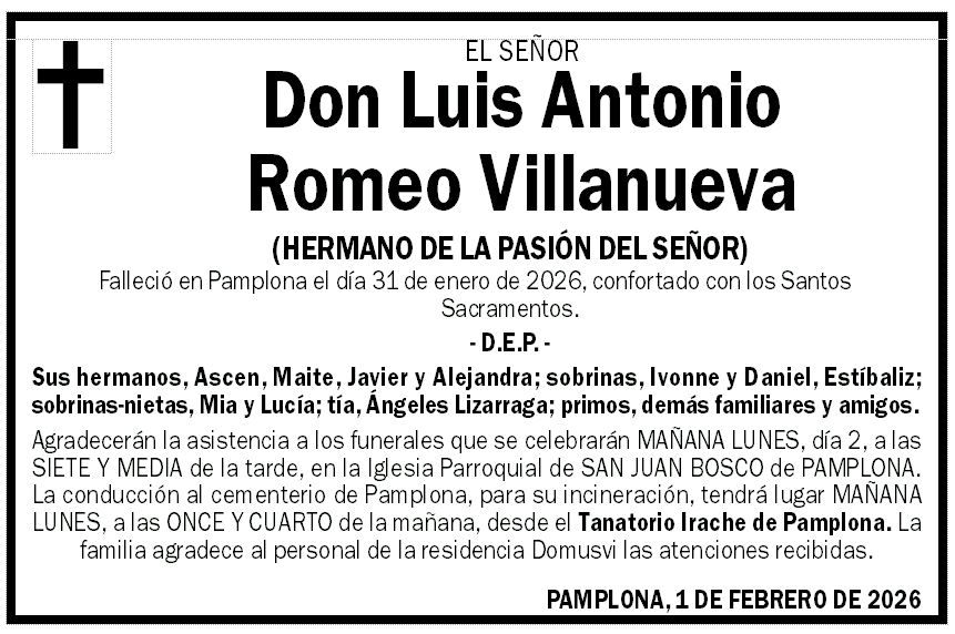 Luis Antonio Romeo Villanueva