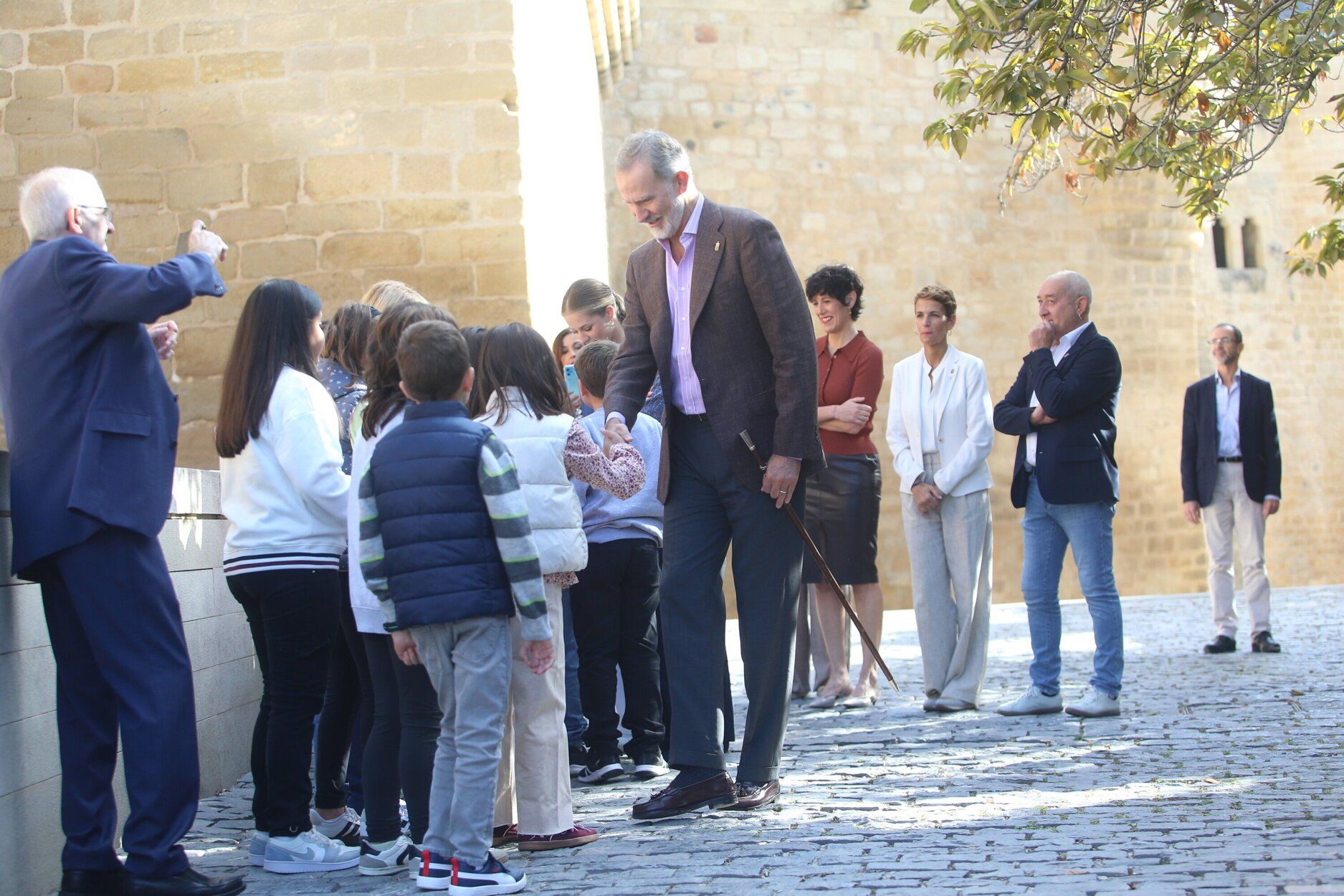 Fotos de la visita de los Reyes a Olite
