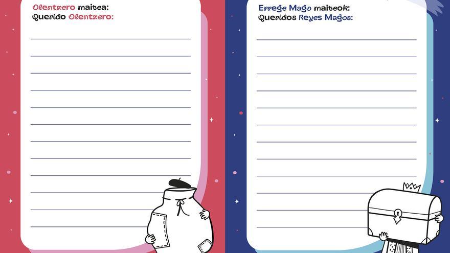 El Ayuntamiento de Pamplona reparte 20.000 cartas para que los niños y niñas escriban a Olentzero y los Reyes Magos