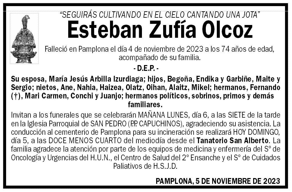 Esteban Zufía Olcoz