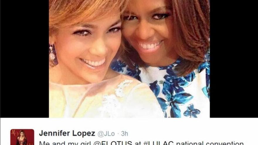 Jennifer López y Michelle, juntas en un ‘selfie’