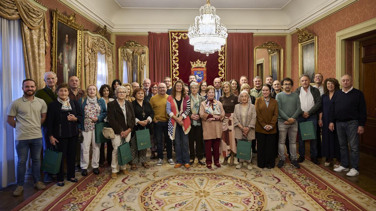Recepción en el Ayuntamiento de Pamplona.