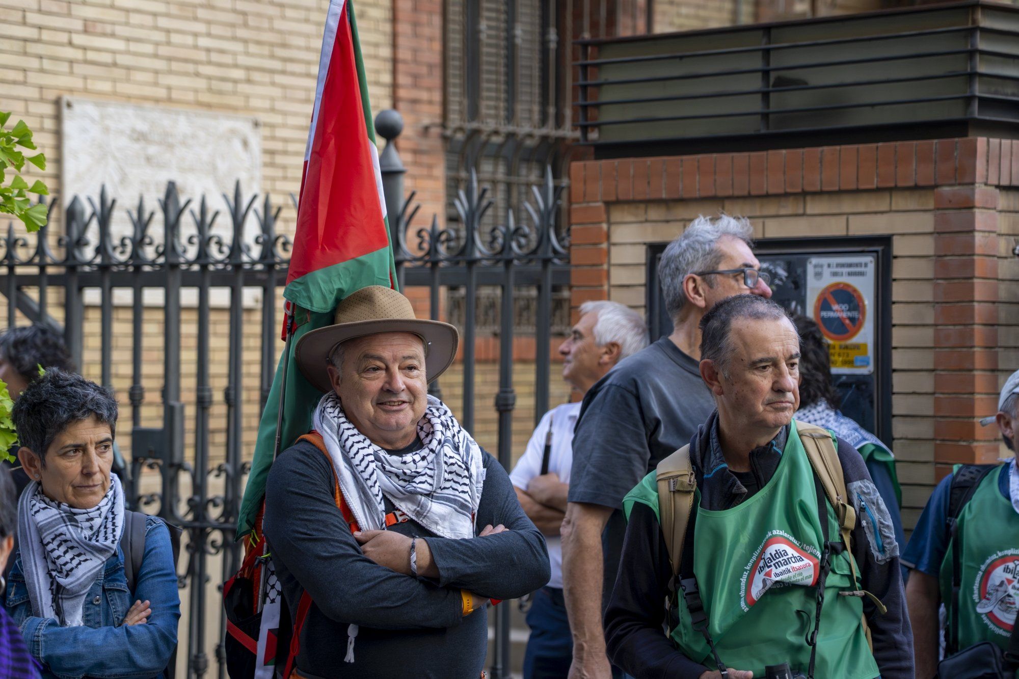 Fotos de la marcha pro Palestina 'Ibaitik Itsasora' en Tudela