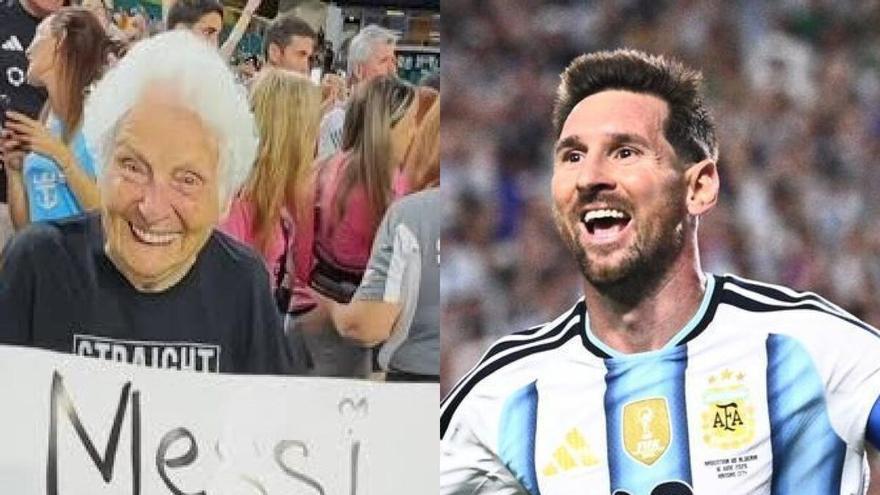 ‘Granny Smith’, la abuela de 100 años que quiere casarse con Messi en este Mundial
