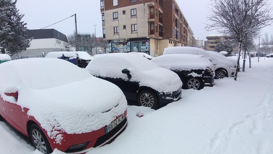 En imágenes: Nevada del 6 de enero en Agurain