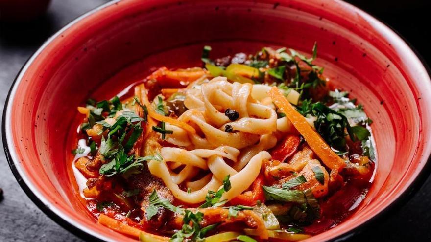 Menú de fin de semana: Konjac con verduras, bacalao marinado y tarta de queso