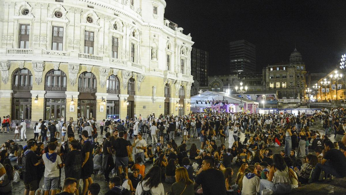 Nueve personas fueron detenidas en la cuarta jornada noche de Aste Nagusia