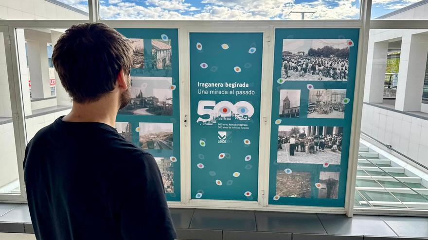 Leioa muestra su pasado en la parada de metro