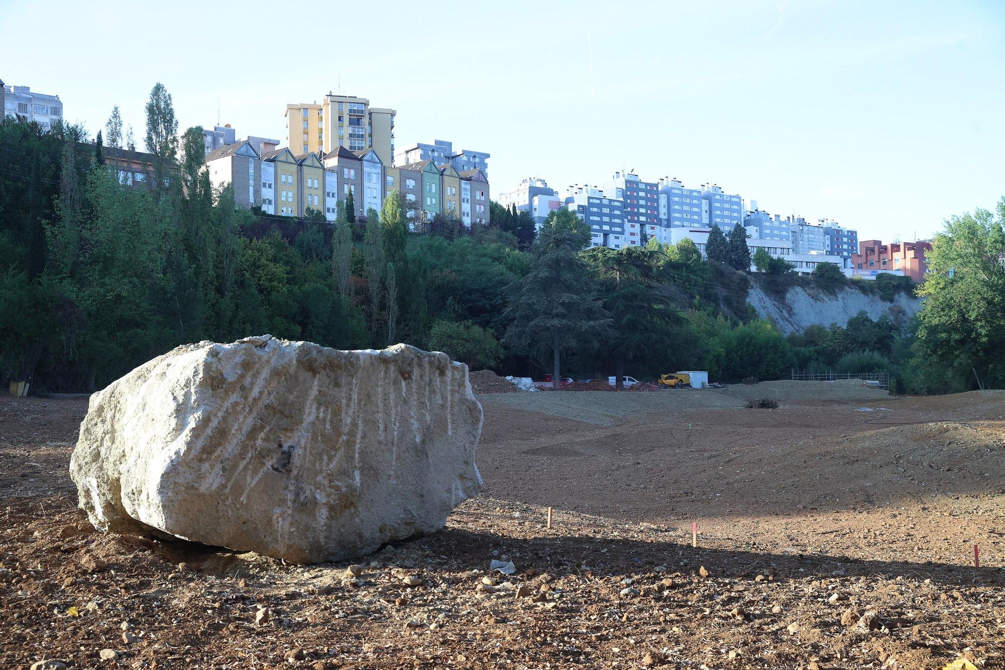 La reserva fluvial del molino de Ilundáin toma forma con la limpieza del canal y los movimientos de tierra