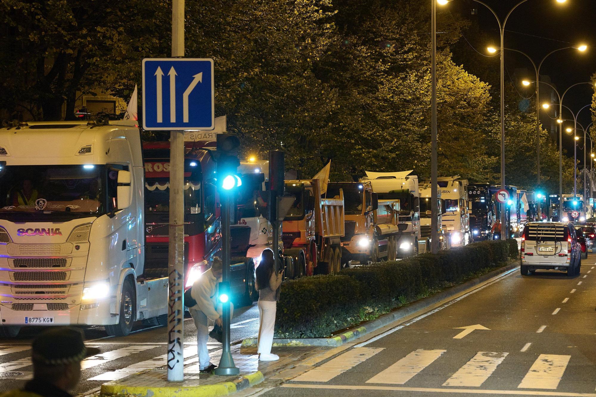 Una camionada irrumpe las calles de Pamplona