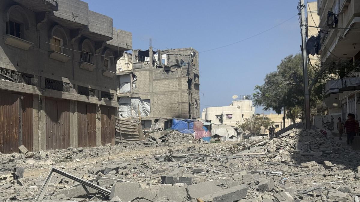 Destrucción en la ciudad de Gaza.