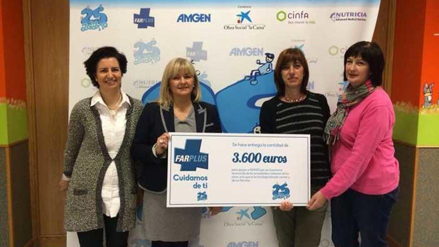 Esther Arnedillo, Camino Chocarro, Mª Fe Fernández y Marivi Elarre.