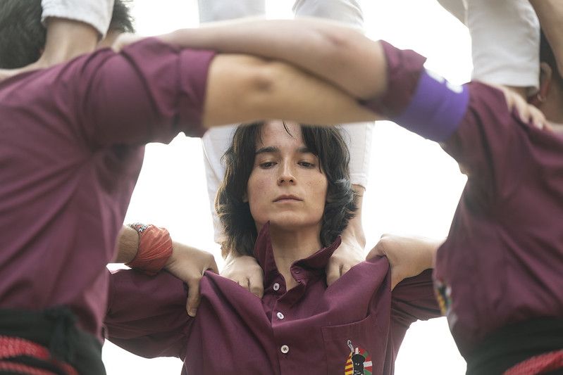 Castellers, gigantes y carrera popular en las Agorreko Santikutzak de Legazpi