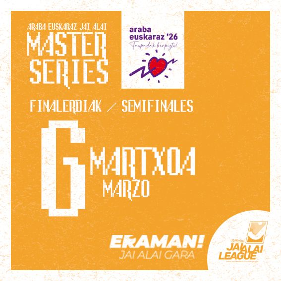 Bono semis Araba Euskaraz Jai Alai Master Series