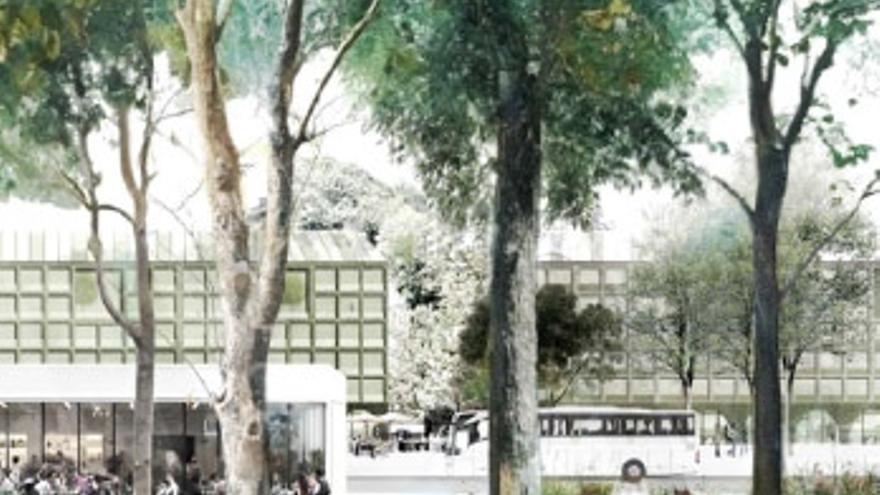 Habitar el bosque urbano, fotomontaje