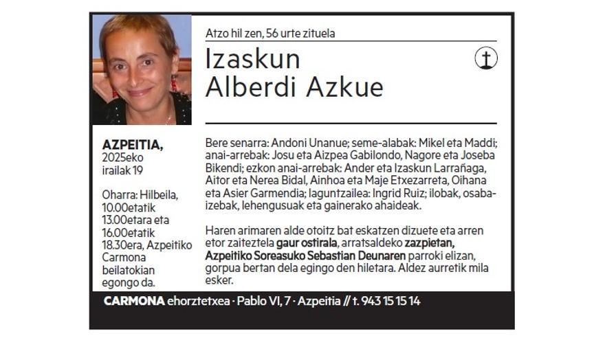 IZASKUN ALBERDI AZLUE