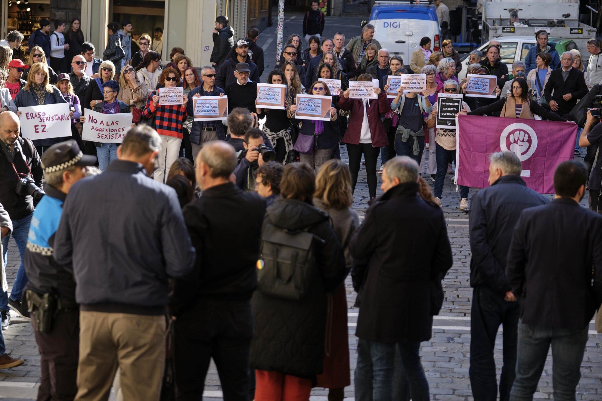 Pamplona rechaza la agresión sexual denunciada en la zona de la Carpa