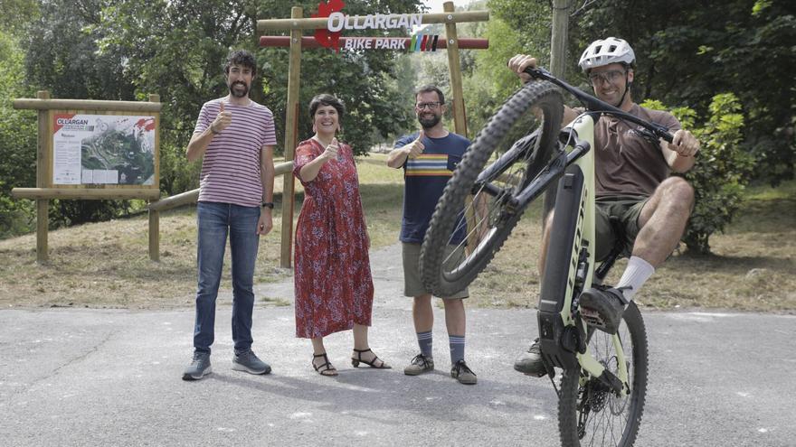 El Bike Park de Ollargan-Montefuerte crece con los circuitos de Flow Line y de ciclo-cross
