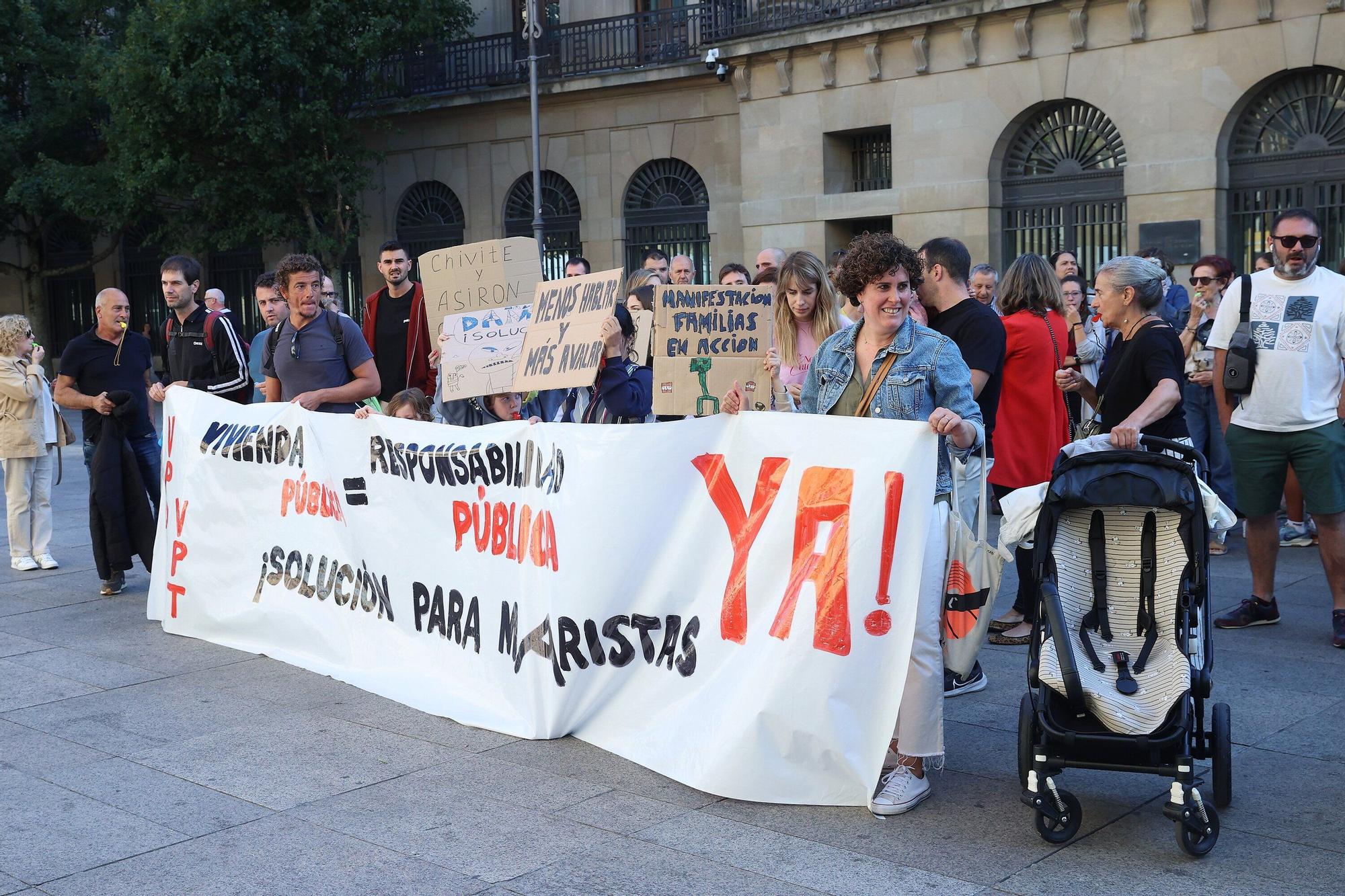 Concentración de familias afectadas por los pisos de Maristas