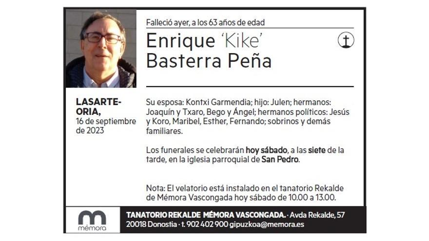 ENRIQUE BASTERRA PEÑA