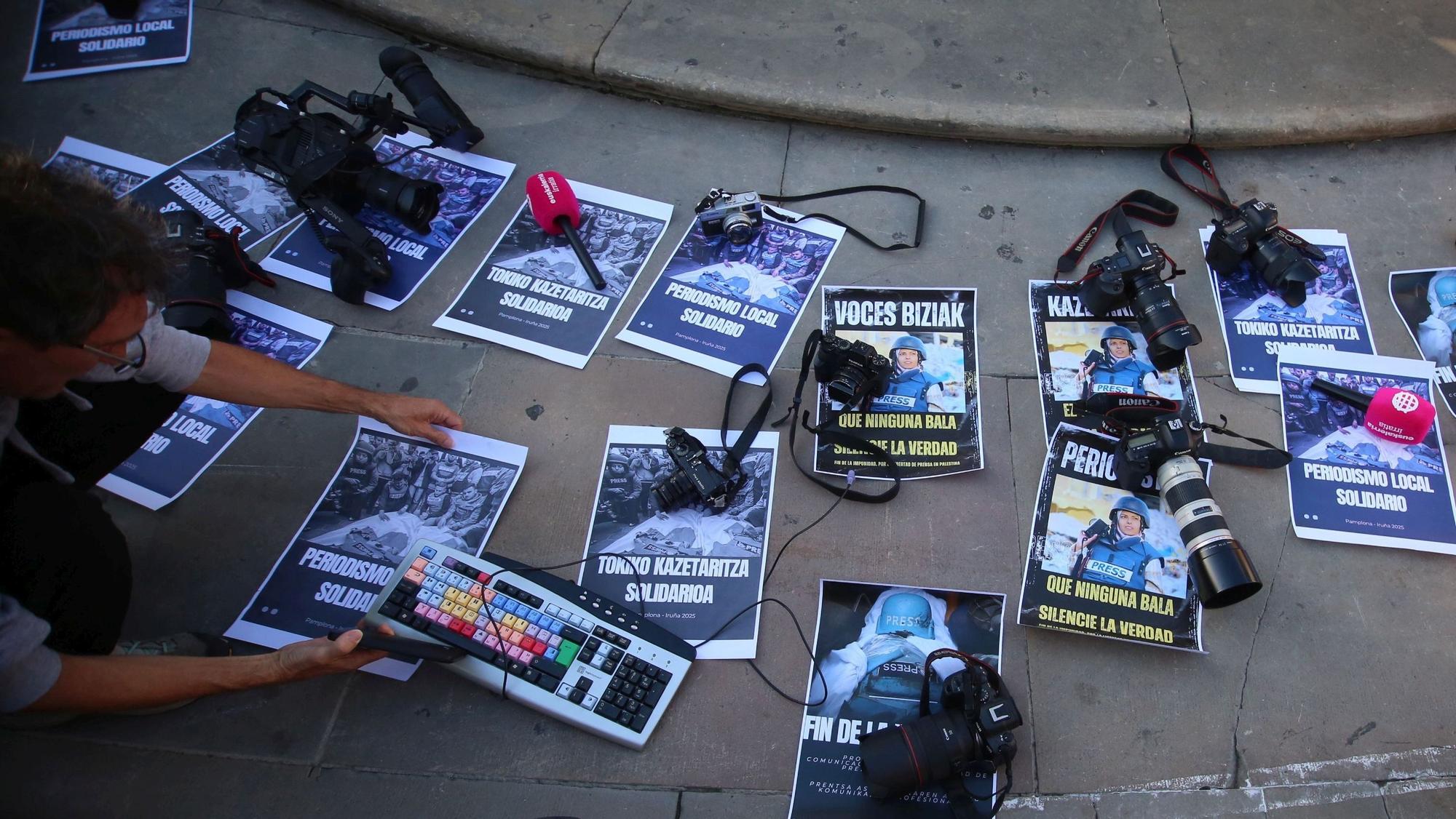 Periodistas de Navarra contra el genocidio en Palestina
