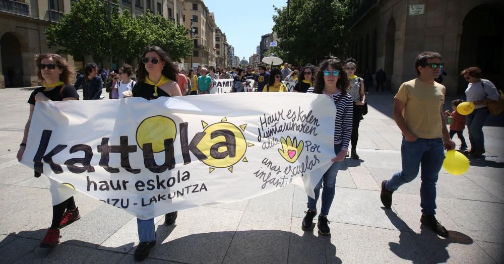 Manifestación de la Plataforma 0-3 de Navarra