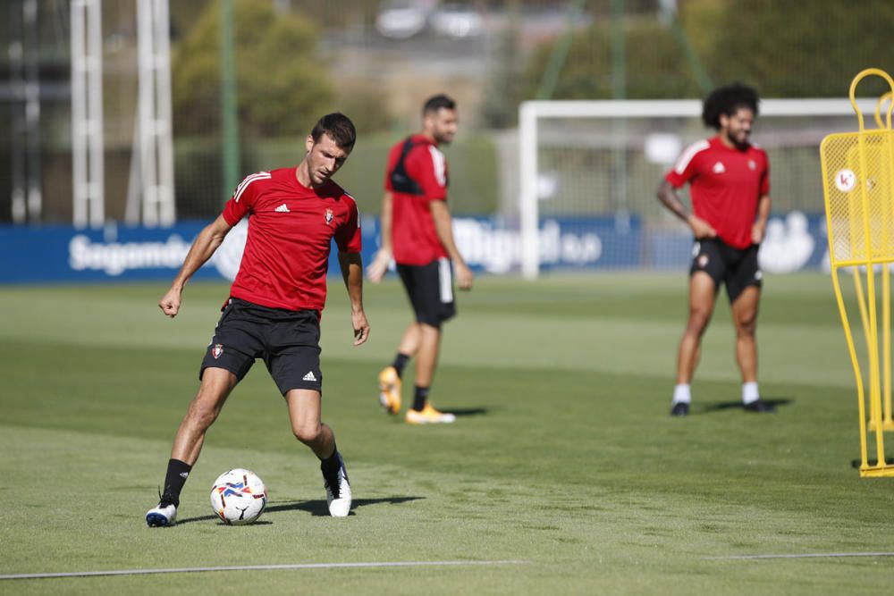 Entrenamiento de Osasuna en Tajonar el 19 agosto d