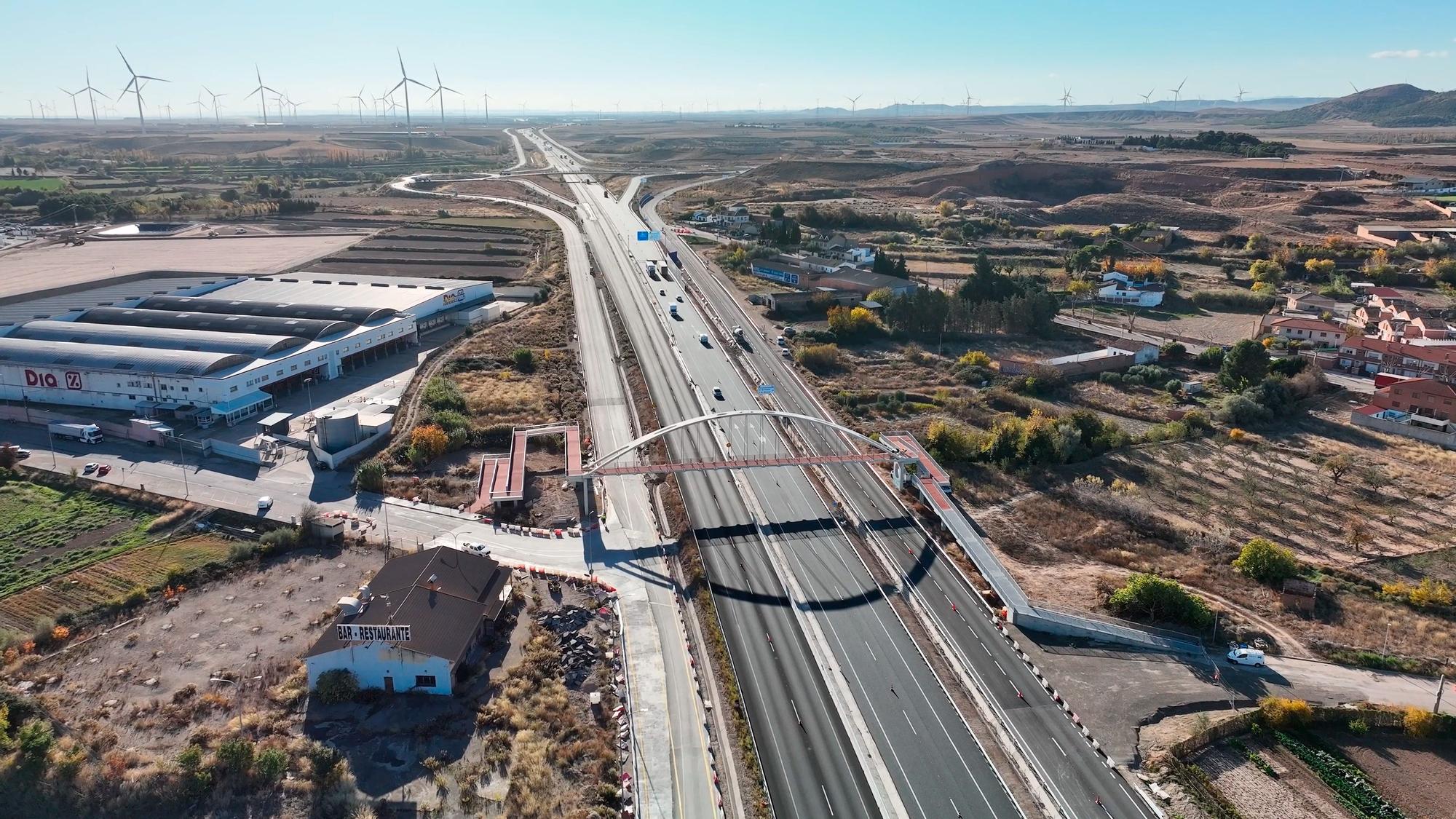 Puesta en servicio de la A-68 entre Gallur y Mallén con su apertura hasta Navarra