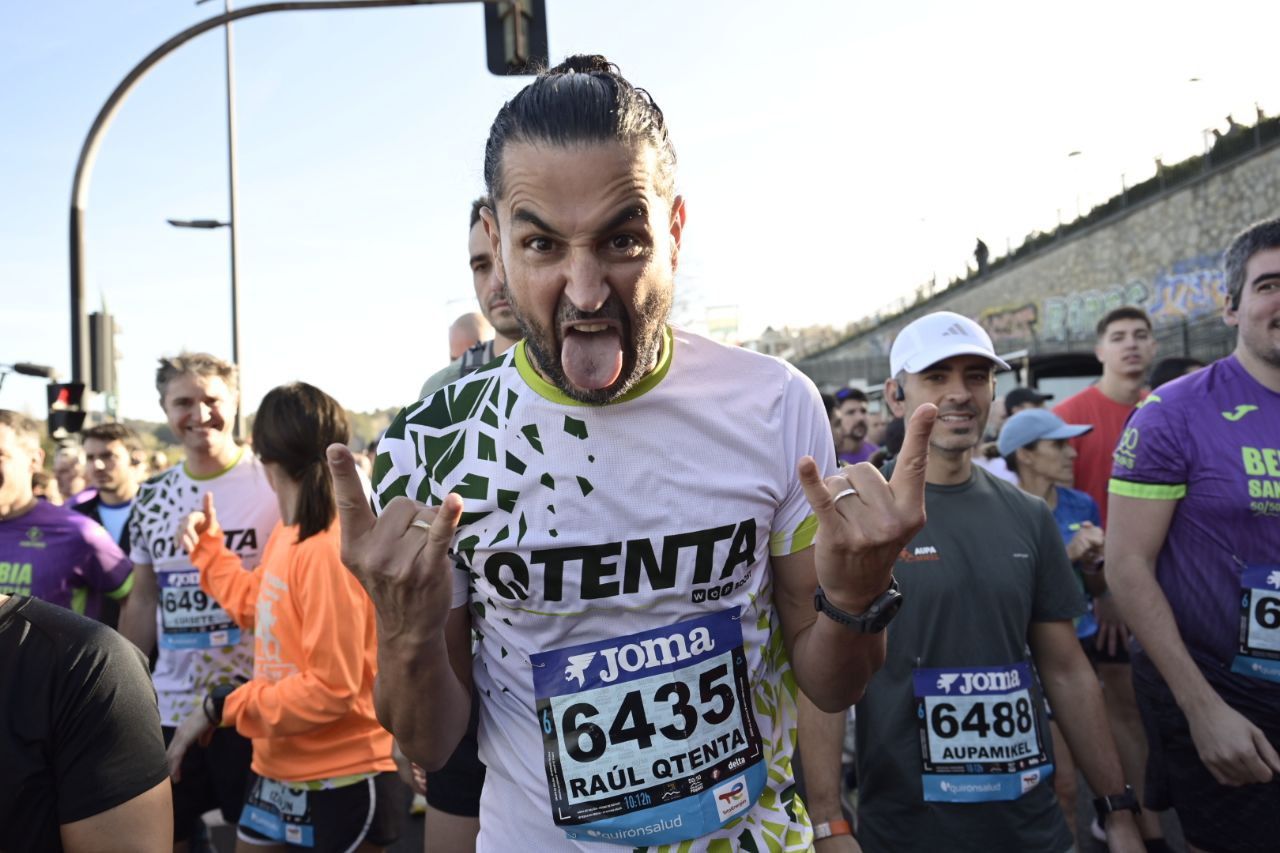 Ilusión y concentración en la salida de la Behobia-San Sebastián