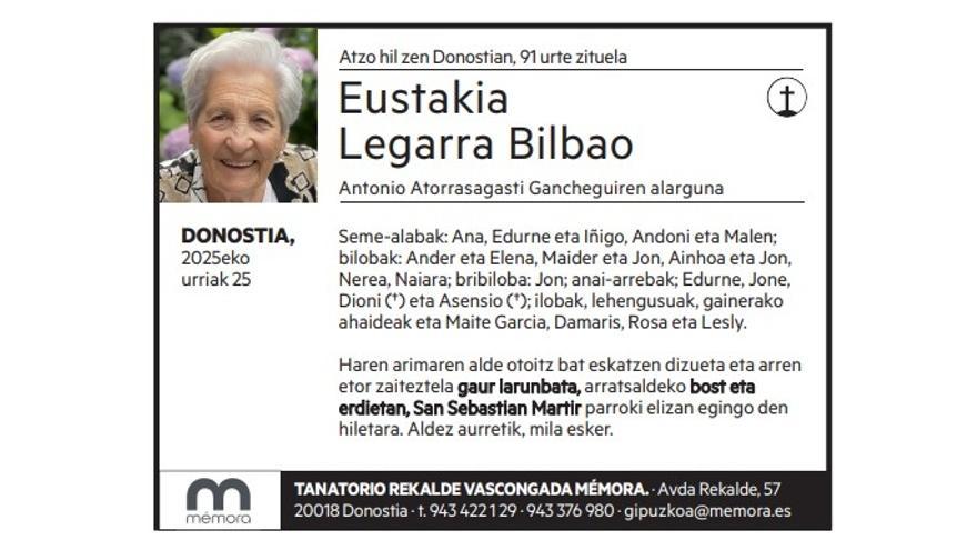 Eustakia Legarra Bilbao