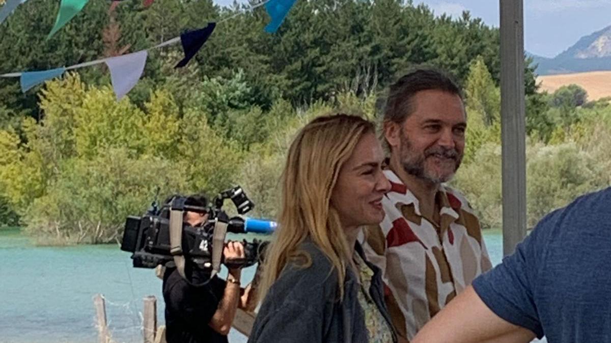 Imagen del rodaje de Tres de Más.