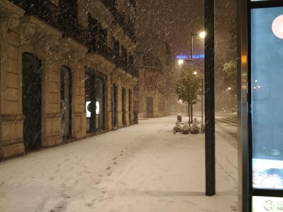 Imágenes de Pamplona y comarca este sábado cubiertas de nieve