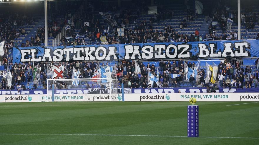 Hermanamiento azul y blanco en Mendizorroza