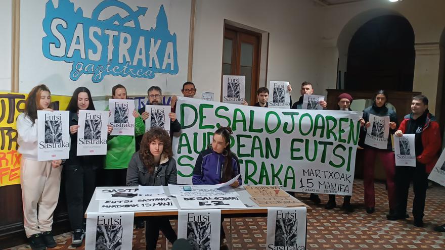 Manifestación en Portugalete ante un nuevo juicio contra Sastraka