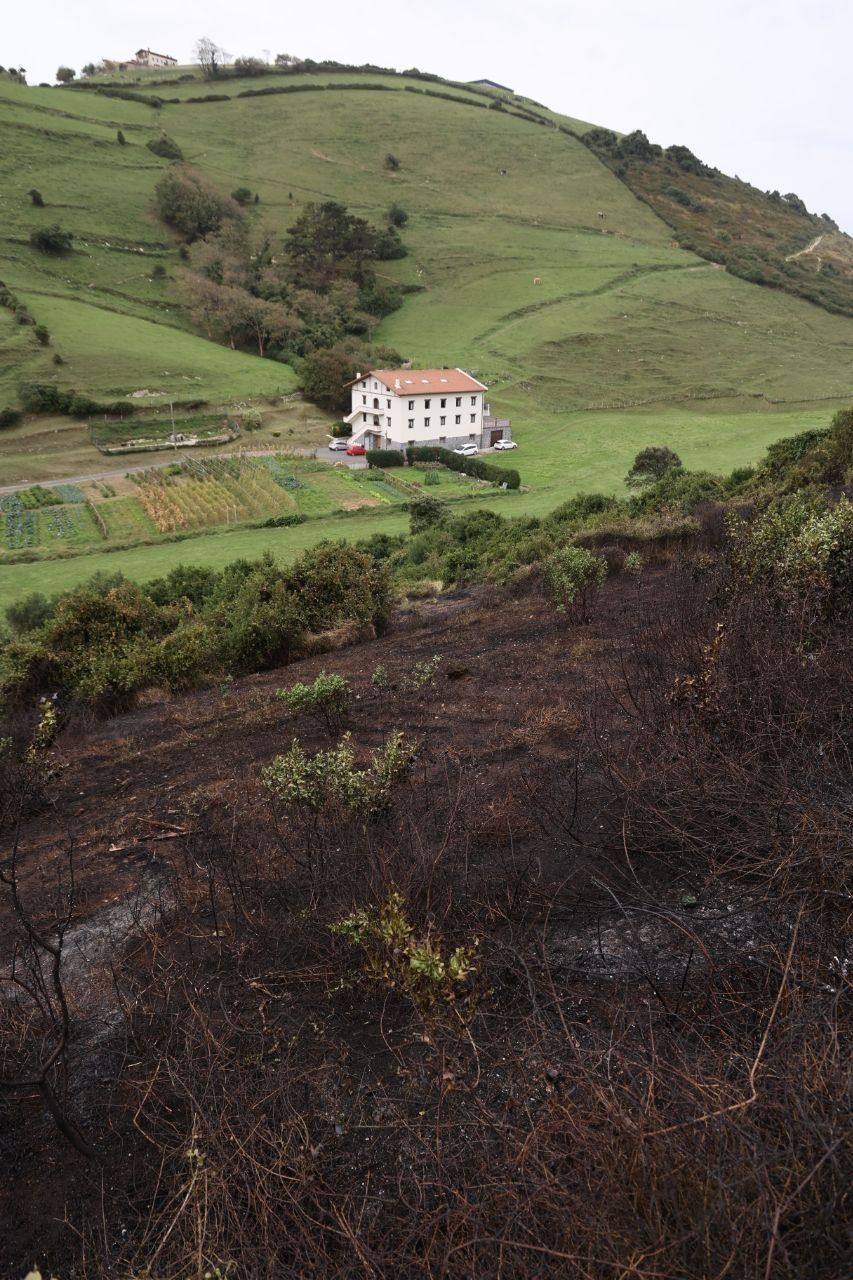 [Fotos] Incendio en Zumaia