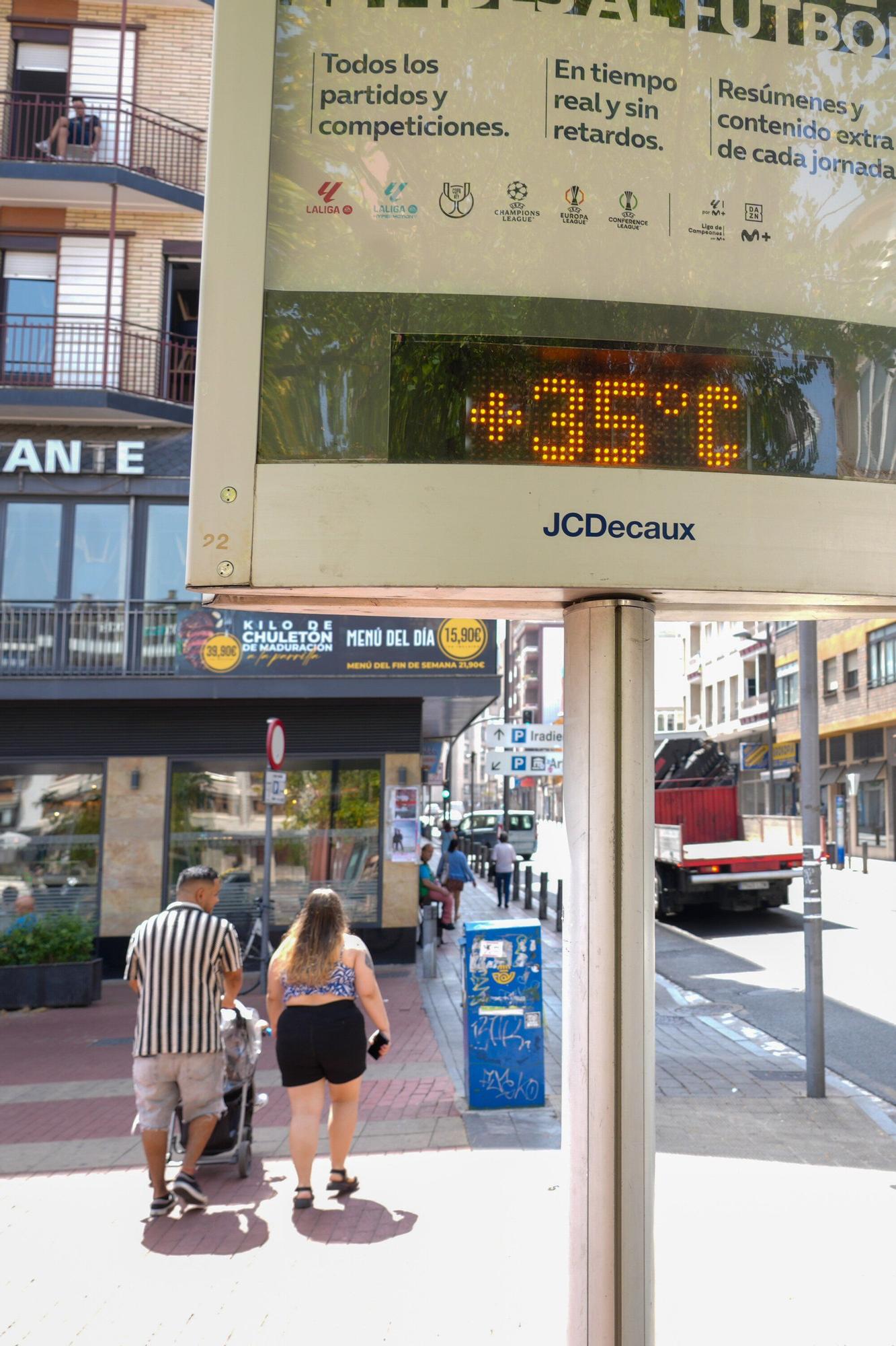 En imágenes: Vitoria se achicharra en plena ola de calor