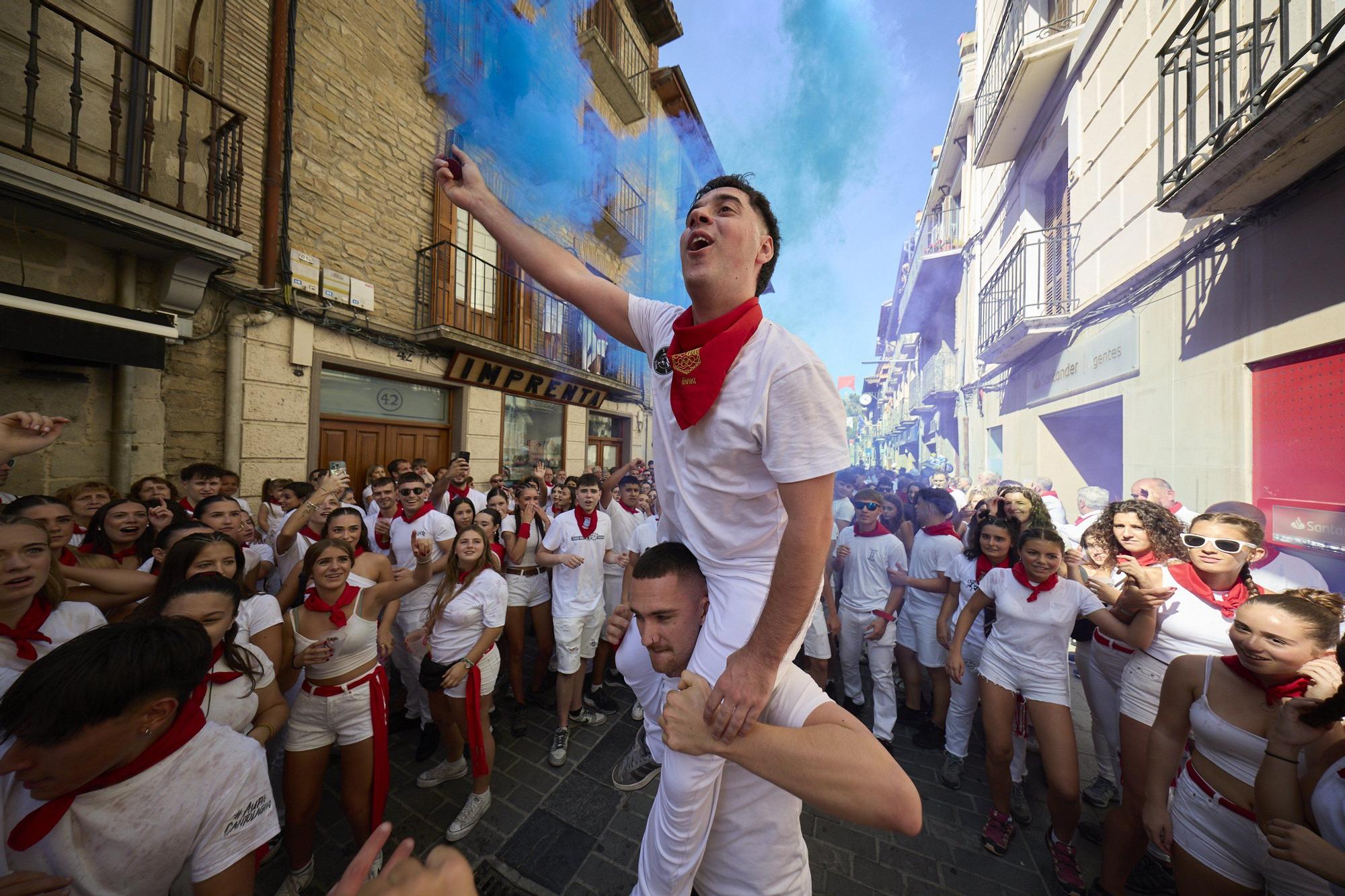 Fotos del cohete de fiestas de Sangüesa 2025