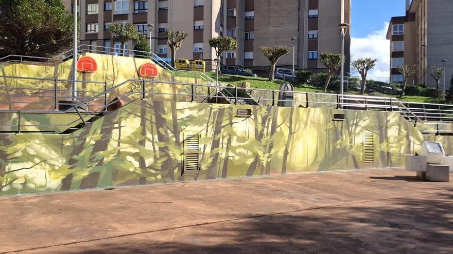 Leioa embellece con murales cinco paredes y doce fachadas