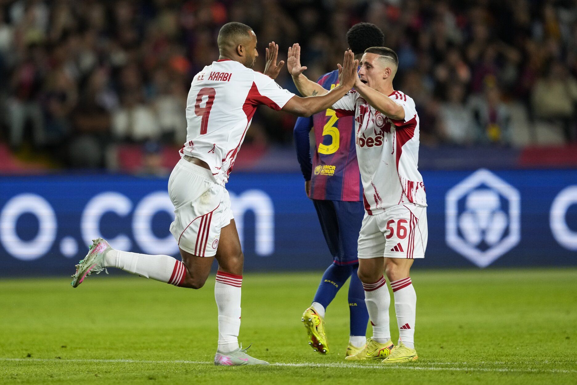 Imágenes del partido del Barcelona vs Olympiacos