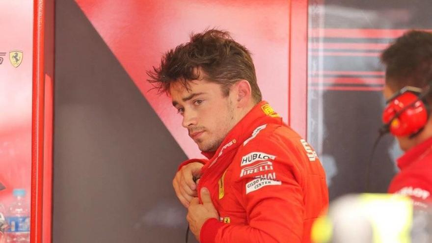 Charles Leclerc, durante el Gran Premio de Rusia.