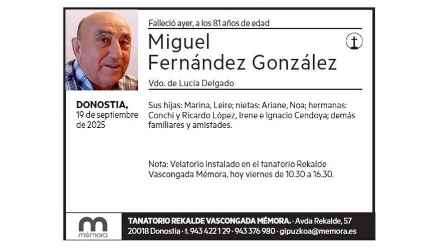 MIGUEL FERNANDEZ GONZALEZ
