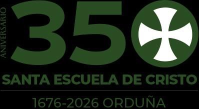 Logotipo del 350 aniversario de la santa Escuela de Cristo de Orduña