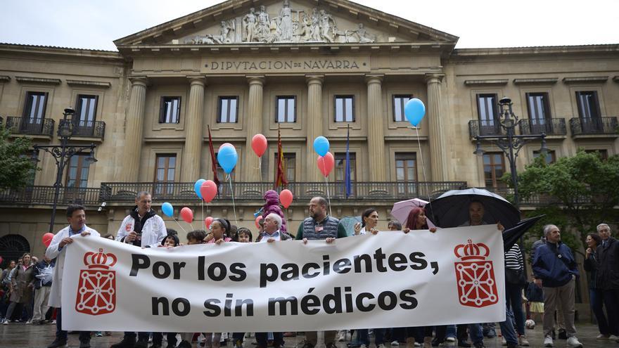 Fotos de la manifestación en Pamplona del Sindicato Médico de Navarra