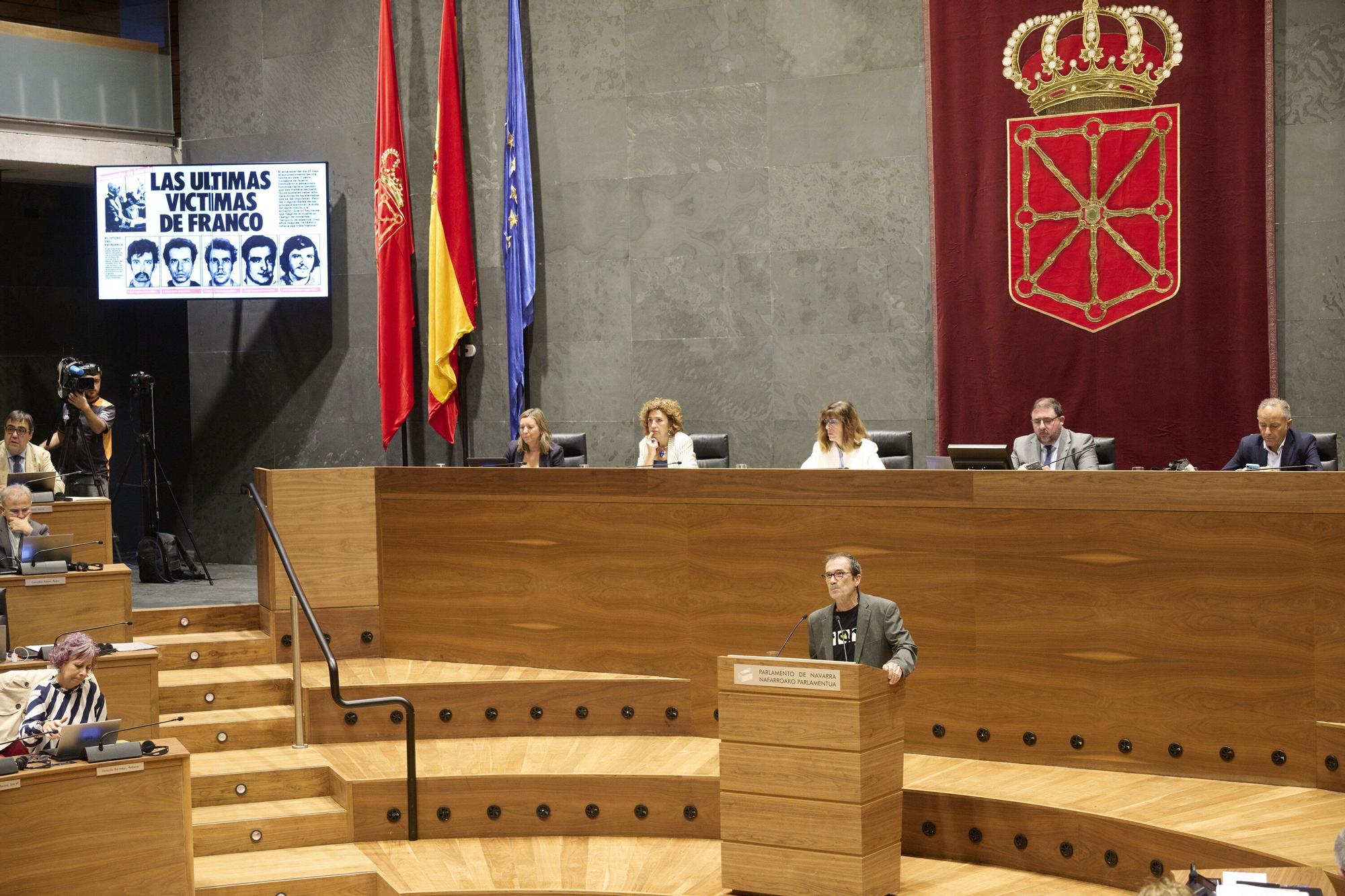 Fotos del pleno del Parlamento de Navarra (primero del curso 2025-26)